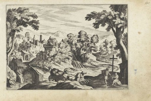 Landscape with Horse and Wagon