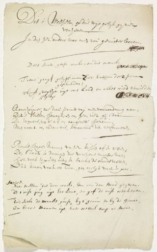 Document accompanying the portrait of William III, Prince of Orange