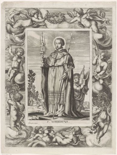 Saint Norbert in a Frame of Putti