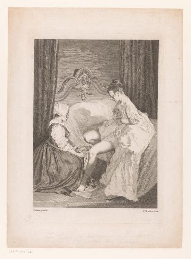 Woman at her toilet