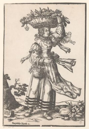 Woman with a fruit basket