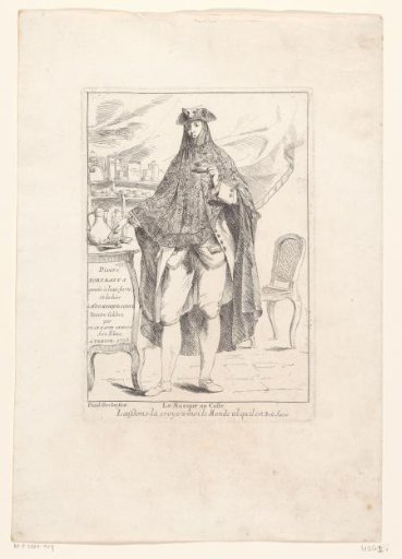 Title Print with the Masked Coffee Drinker