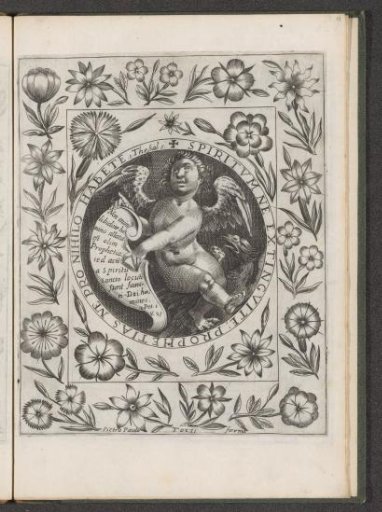 Angel with scroll