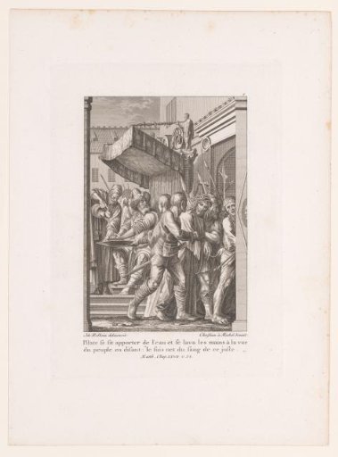 Pilate washes his hands in innocence