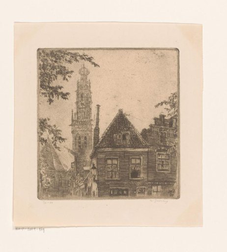 View of the Bakenesserkerk in Haarlem