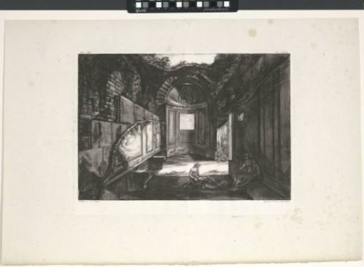 Two women in a ruined temple