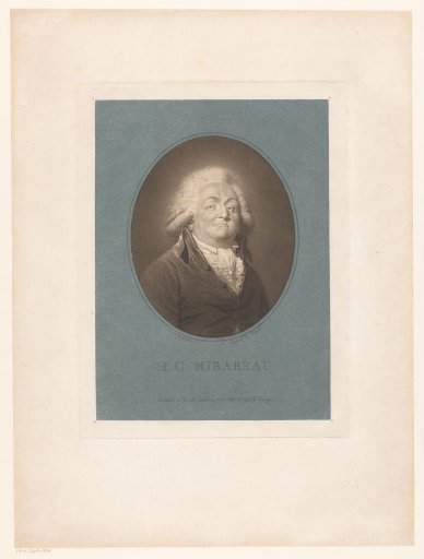 Portrait of Honoré Gabriel de Riquetti, Comte de Mirabeau