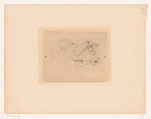 Swan and Duck with Contour of a Girl, Possibly Julie Manet