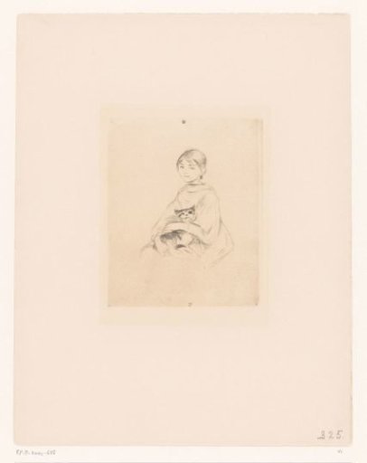 Portrait of Julie Manet with a Cat