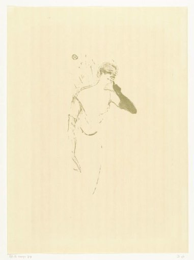 Portrait of actress Yvette Guilbert in Colombine à Pierrot