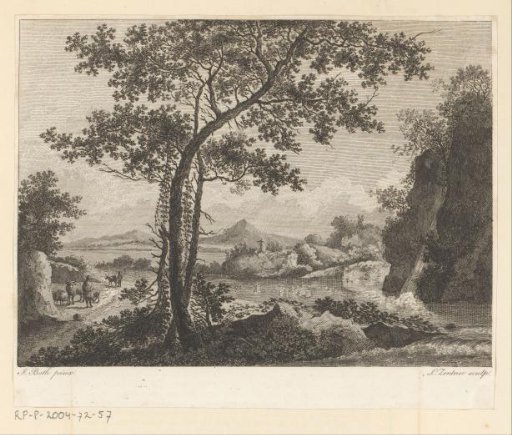 Landscape with shepherds and cows