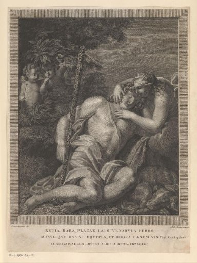 Diana visits the sleeping Endymion