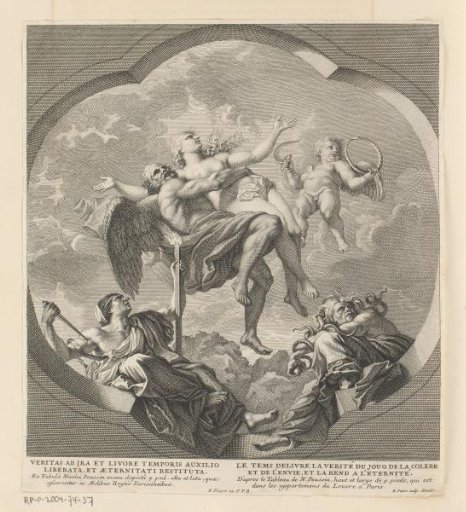 Personifications of Time, Truth, Fury and Envy
