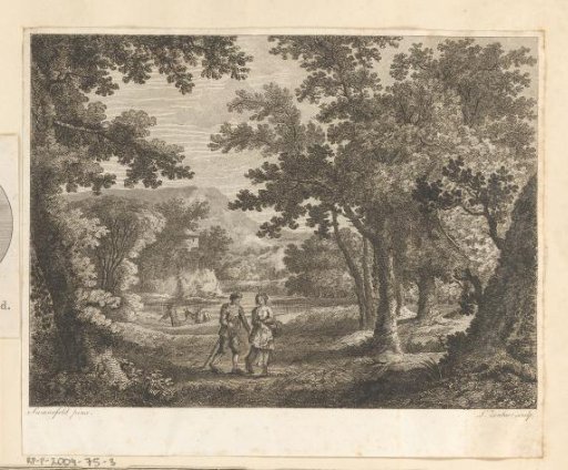 Landscape with walkers