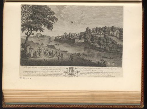 Landscape with figures by a river