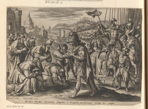 Alexander the Great welcomed in Jerusalem by the high priests