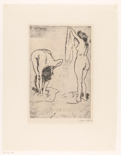 Two Women Drying Themselves