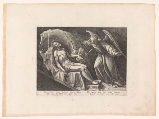 Lamentation of Christ by Two Angels