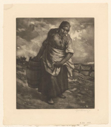 Peasant woman with a water jar