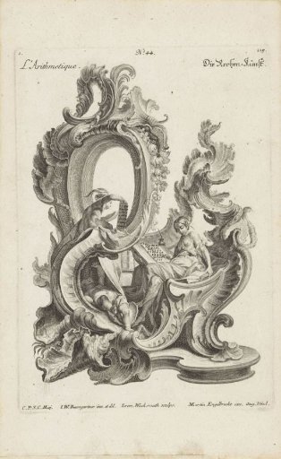 Rocaille with the Personification of Arithmetic (Arithmetica)
