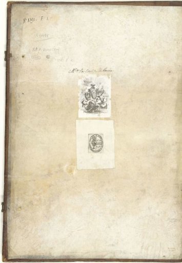 Title Page with Two Ex Libris Including That of Jean de Poligny