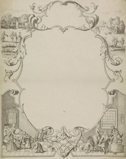 Letter of wishes with a decorative frame