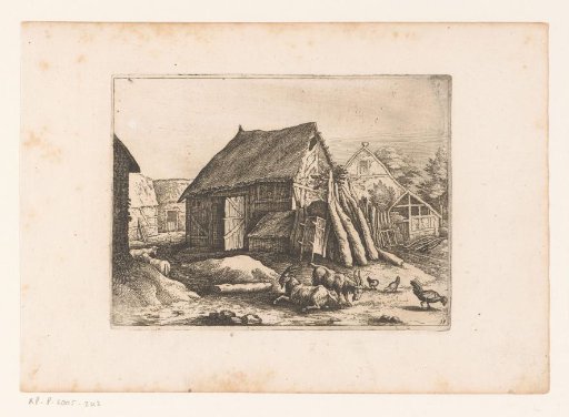 Farmhouses with goats and chickens