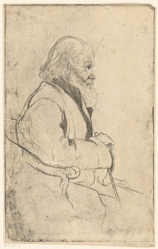 Seated Old Man, in Profile