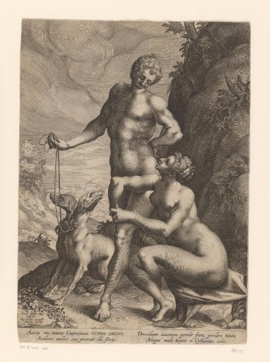 Venus and Adonis with Two Dogs