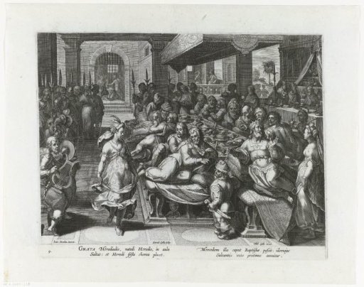 Salome dances at the banquet of Herod