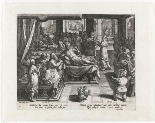 The head of John the Baptist is brought to Herod