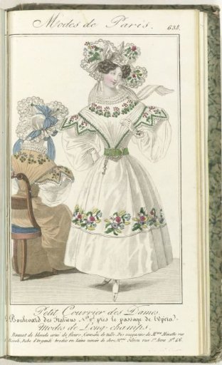 Petit Courrier des Dames, May 15, 1829, No. 638: Longchamp fashions...