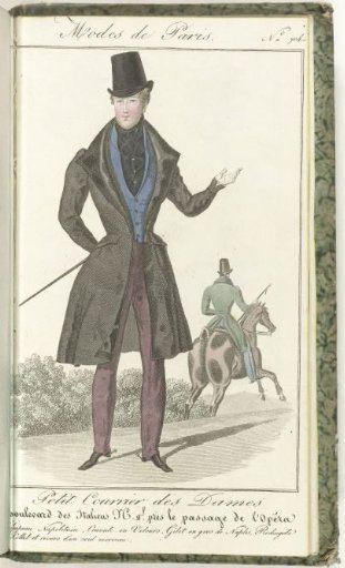 Petit Courrier des Dames, February 25, 1830, No. 704: Neapolitan hat...