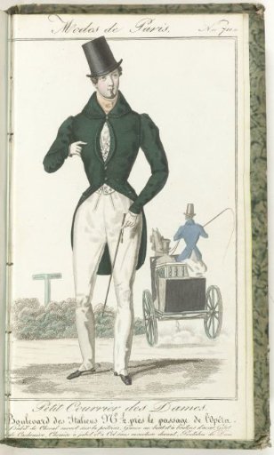 Petit Courrier des Dames, 1830, No. 711: Riding habit...