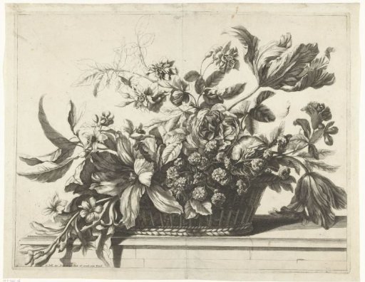 Mand met bloemen