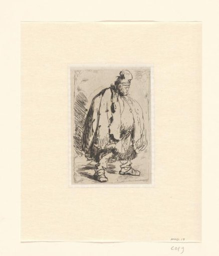 A stout man in large cloak