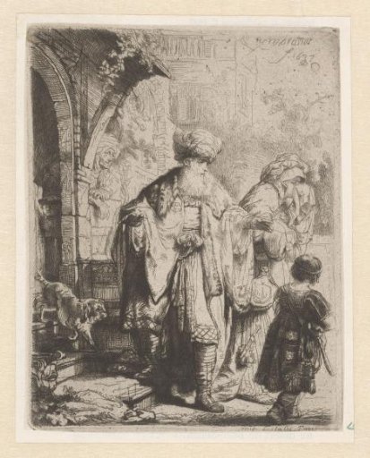 Abraham casting out Hagar and Ishmael