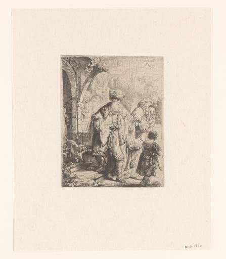 Abraham casting out Hagar and Ishmael