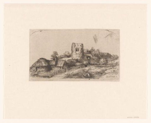 Landscape with a square tower
