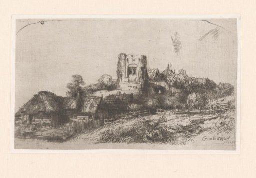 Landscape with a square tower