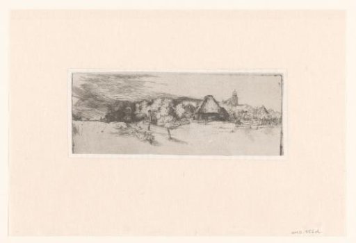 Landscape with a farm building and the 'house with the tower'