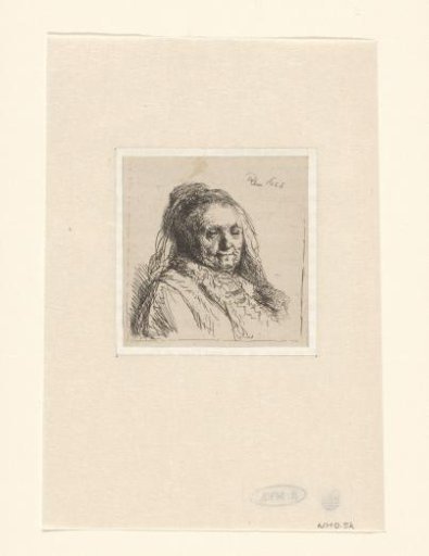 The artist's mother, head and bust: three quarters right