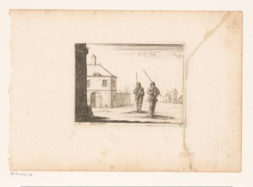 Two Chimney Sweeps Before a House
