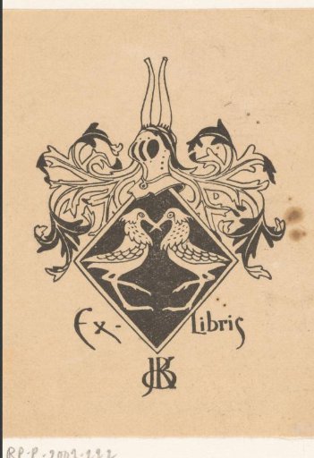 Ex libris for Jeltje de Bosch Kemper