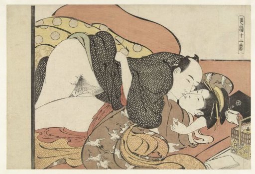 Brothel visitor with a courtesan