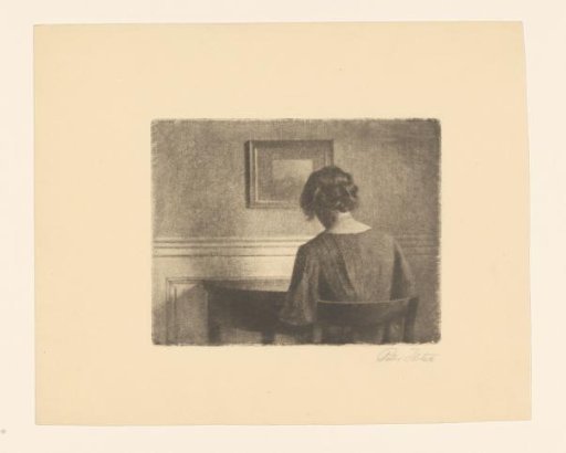 Girl at a Round Table.