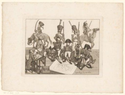 Caricature on Napoleon