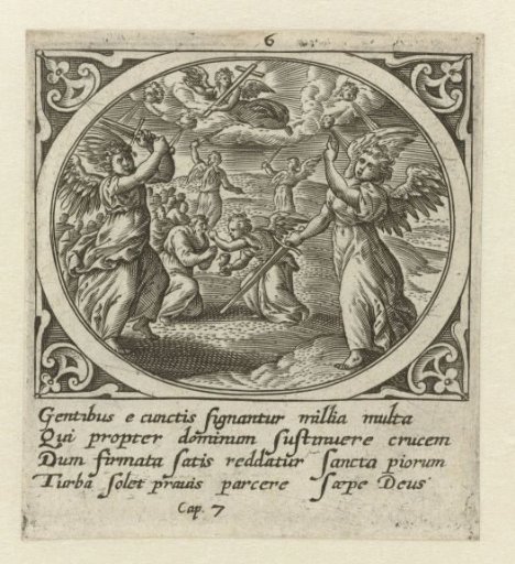 Four angels holding back the four winds
