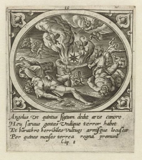 Fifth angel blows the trumpet