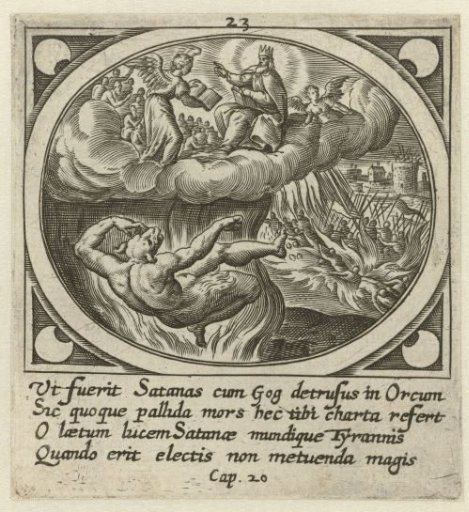 Last Judgment and the devil cast into the lake of fire